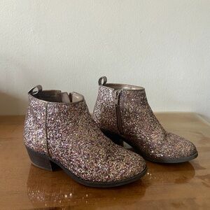 Old Navy Girls Sparkle Glitter Ankle Boots